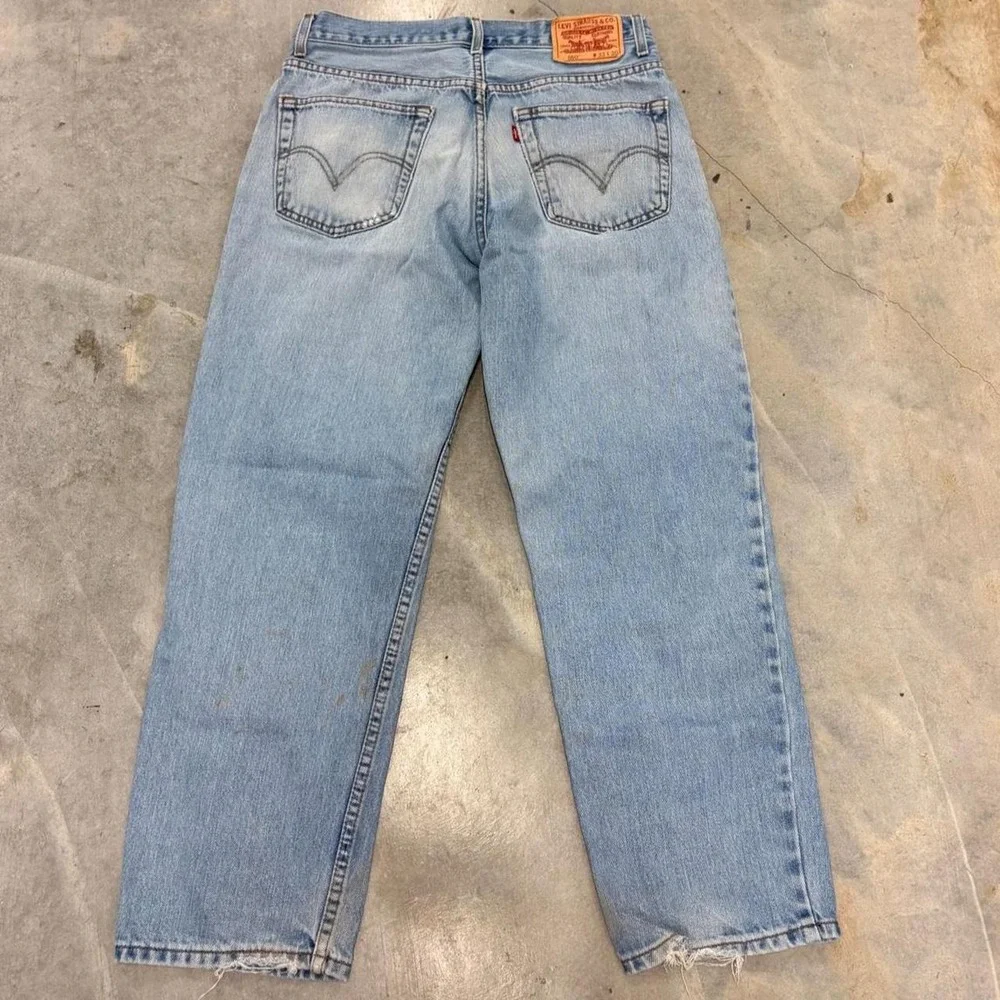 Levi's 550 Relaxed Fit Light Wash Baggy Skater Jeans Y2K 2000s Denim